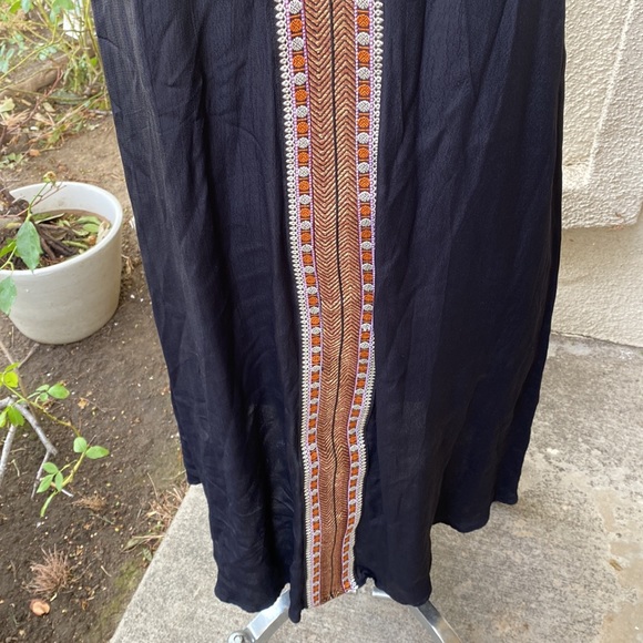 ASOS gorgeous black midi sheer dress with a beautiful trim, great neck line - Picture 4 of 15